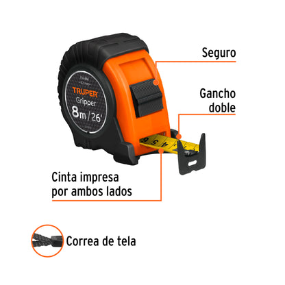 FLEXOMETRO GRIPPER 8 MTS 14579