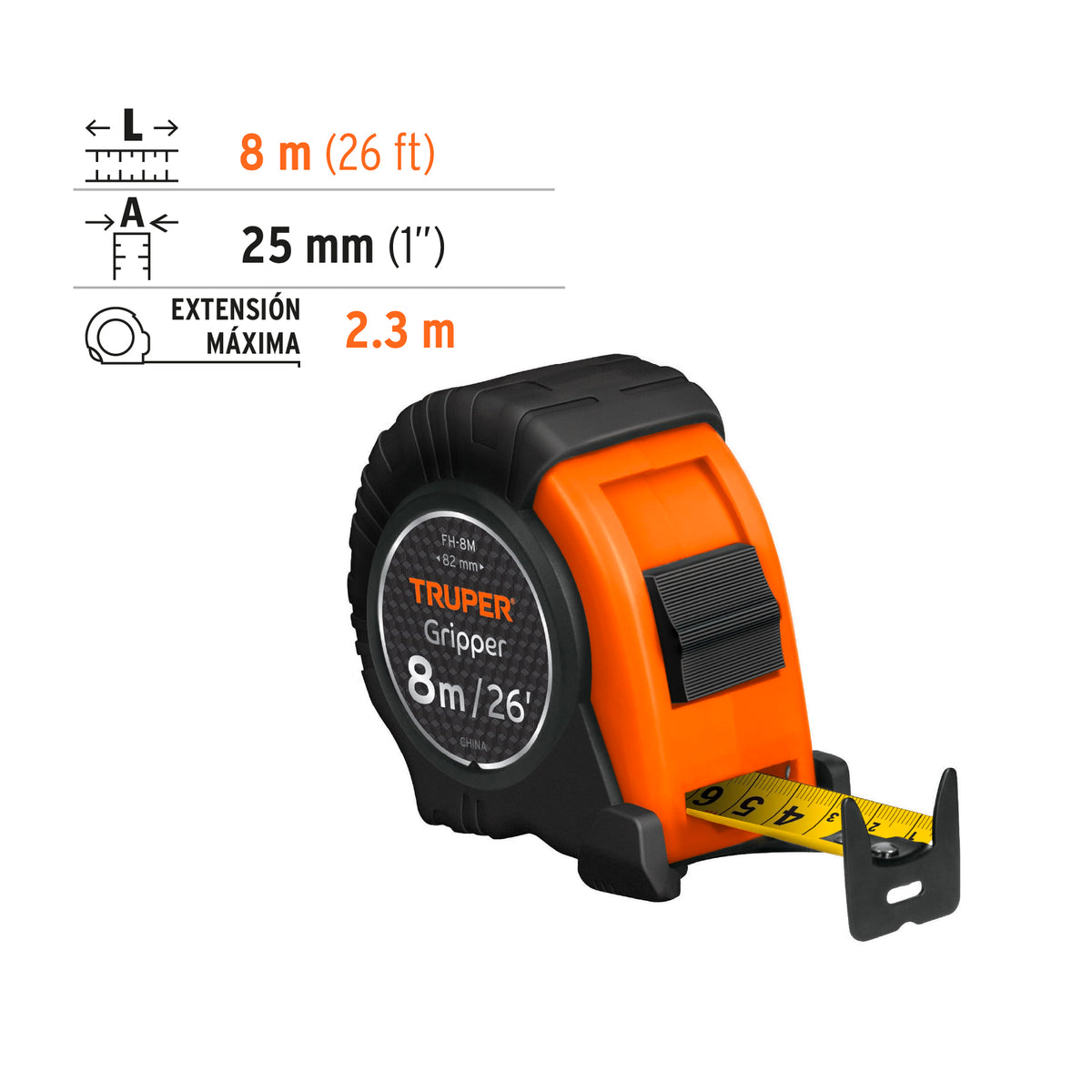 FLEXOMETRO GRIPPER 8 MTS 14579