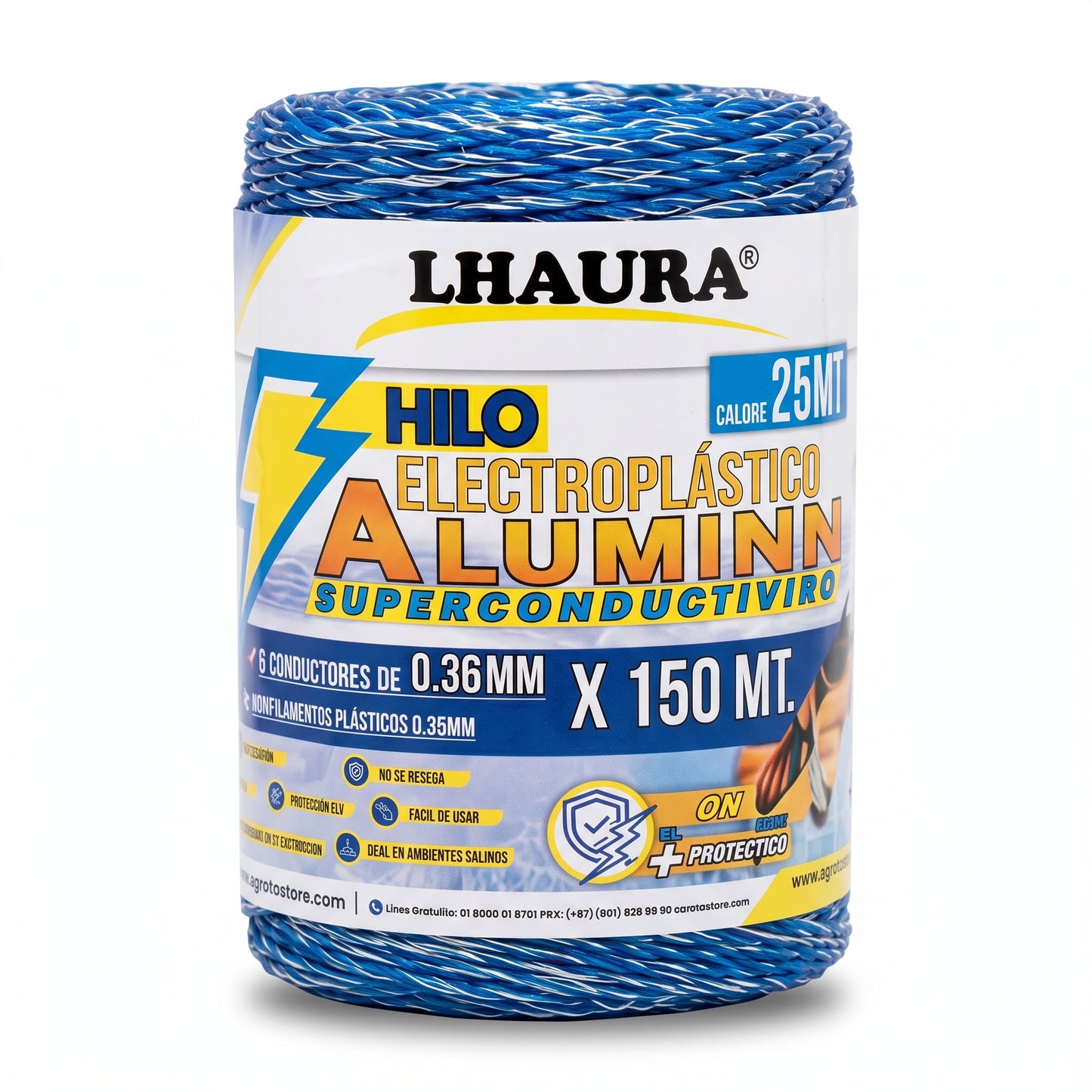 Hilo Electroplástico LHAURA® Superconductivo Aluminio (150 m)