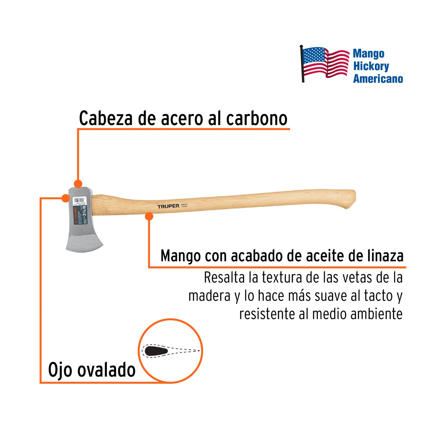 HACHA MICHIGAN 3-1/2 LB 14958