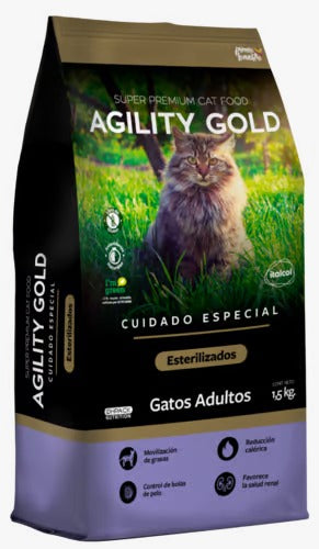 AGILITY GOLD GATOS ESTERILIZADOS 1.5KL