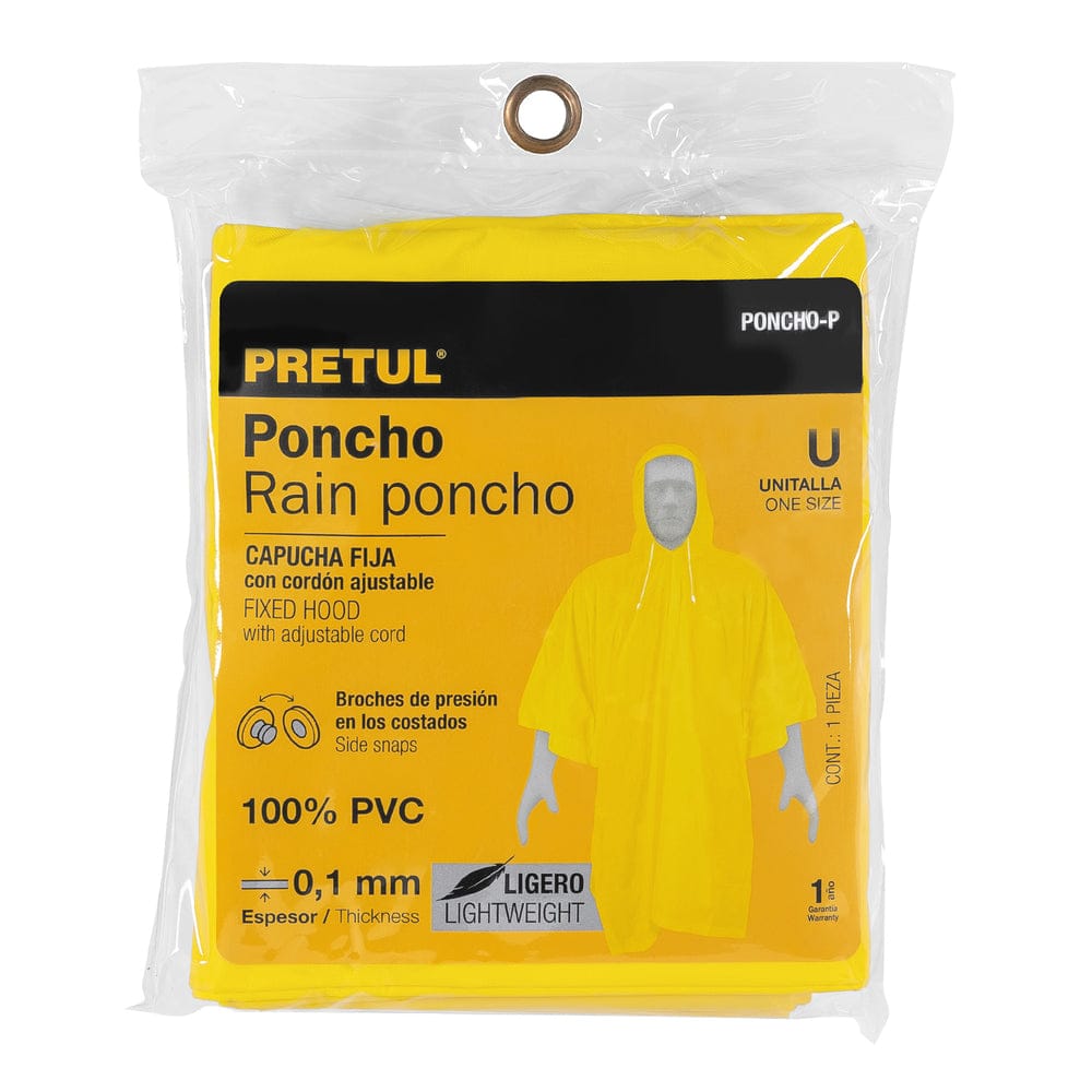 PONCHO PVC PRETUL 21541