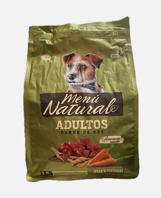 MENÚ NATURAL (CARNE DE RES)