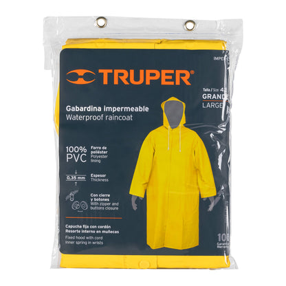 CAPA IMPERMEABLE DOBLE TALLA L TRUPER 14415