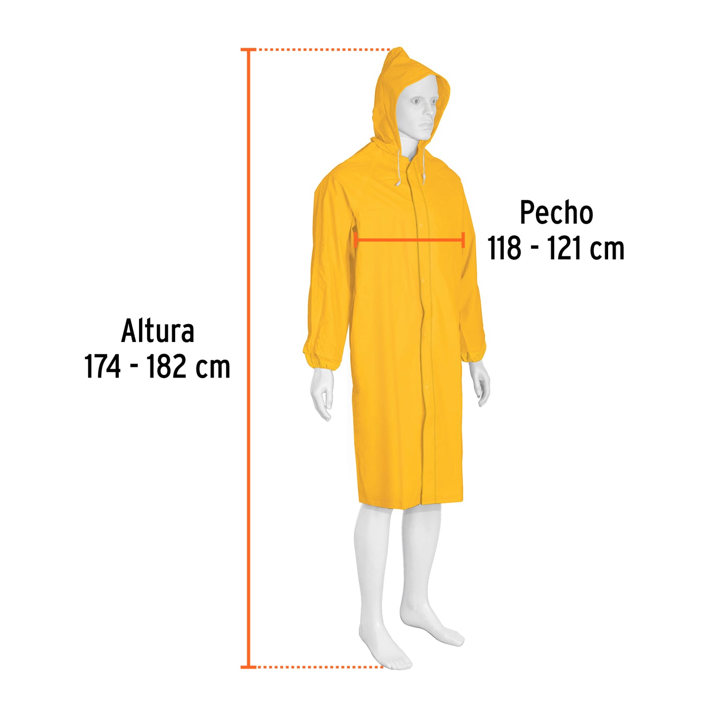 CAPA IMPERMEABLE DOBLE TALLA L TRUPER 14415