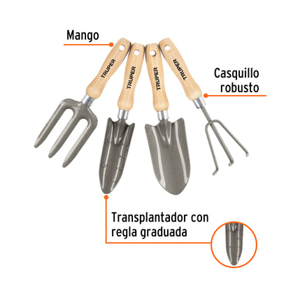 TRUPPER GARTEN-KIT 4 PZ 15030