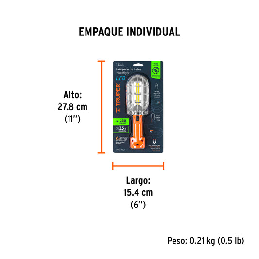 LAMPARA LED 280 Lm RECARGABLE  15143