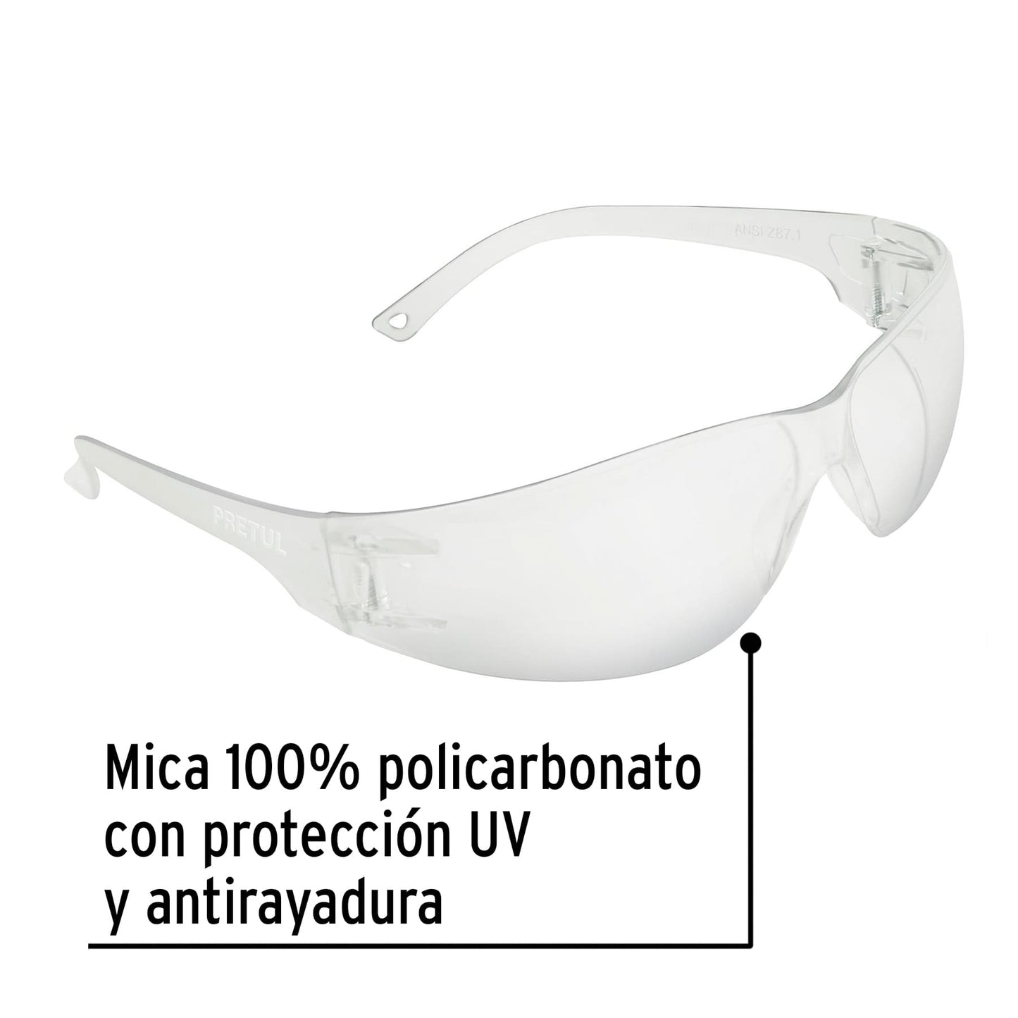 GAFAS DE SEGURIDAD 20401 PRETUL