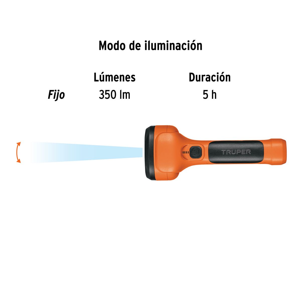 TRUPER 19847 WIEDERAUFLADBARE 200 LM TASCHENLAMPE