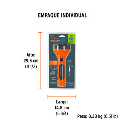 TRUPER 19847 WIEDERAUFLADBARE 200 LM TASCHENLAMPE