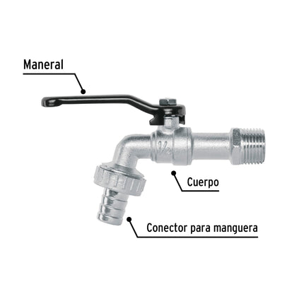 LLAVE TERMINAL PARA JARDIN 1/2 23146