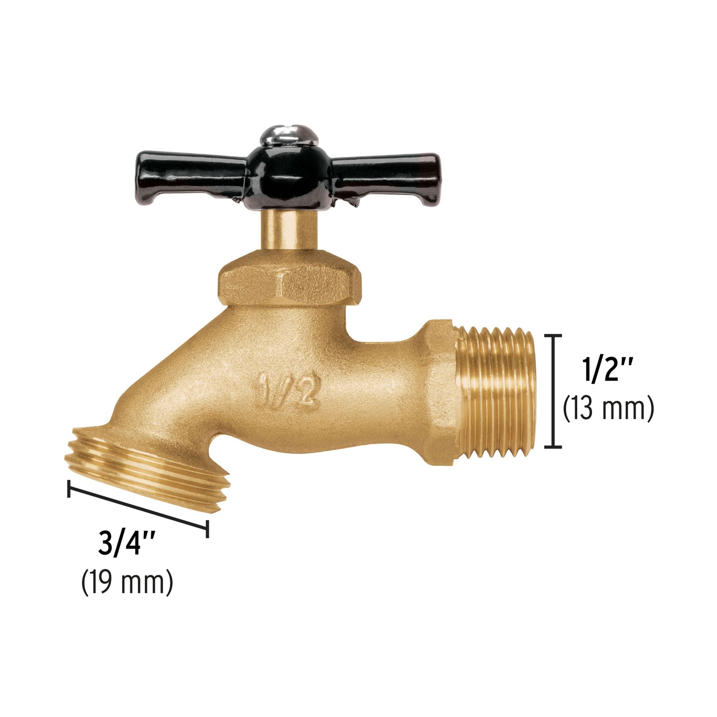 LLAVE TERMINAL  PARA JARDIN 1/2 PRETUL 23145
