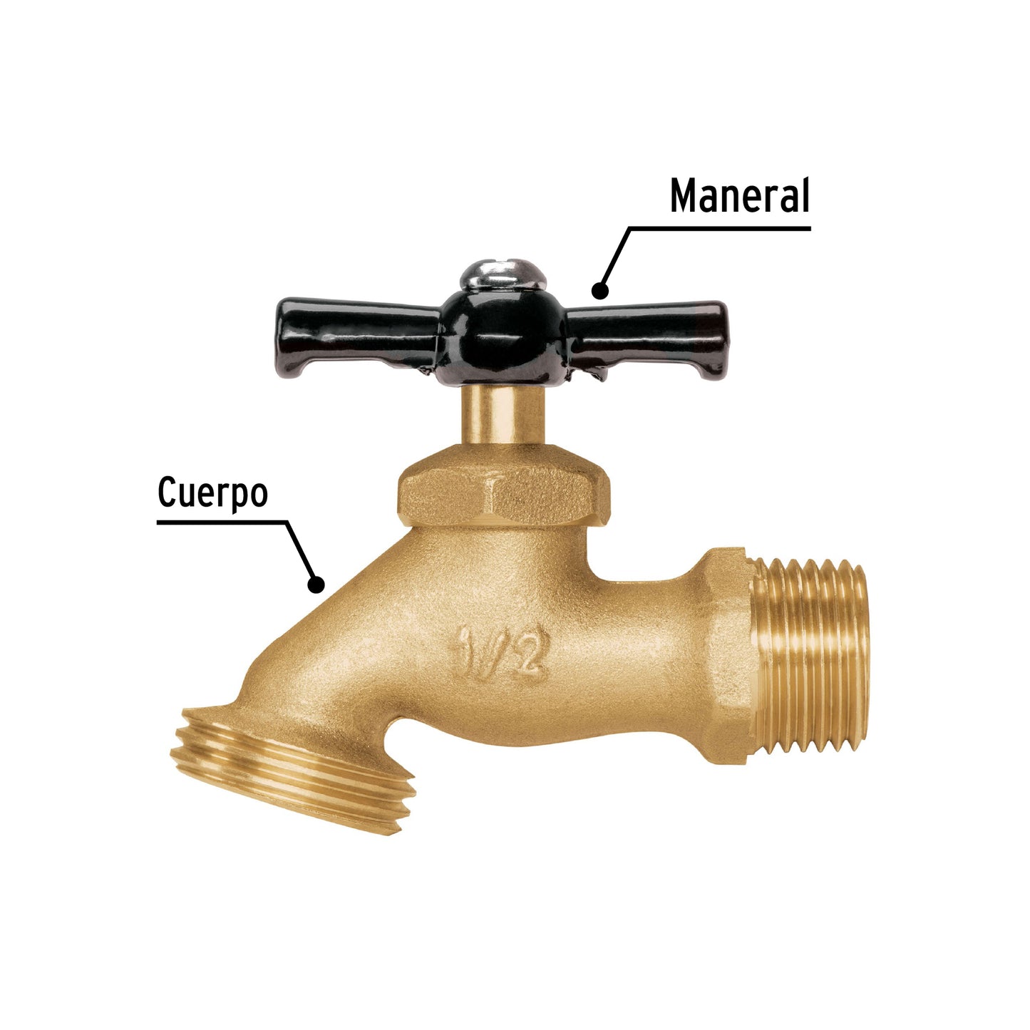 LLAVE TERMINAL  PARA JARDIN 1/2 PRETUL 23145