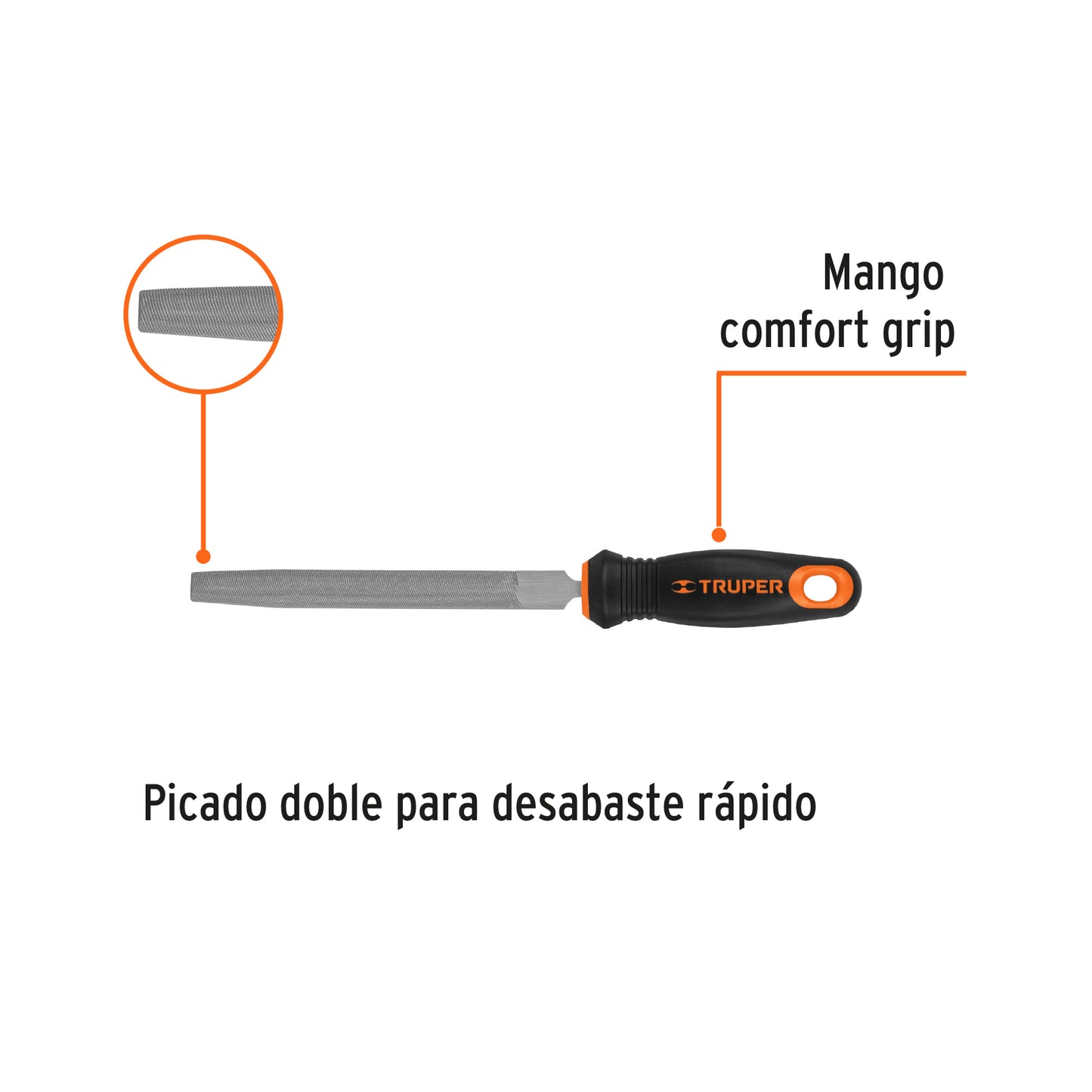 LIMA MEDIA CAÑA 6" TRUPPER, 15317