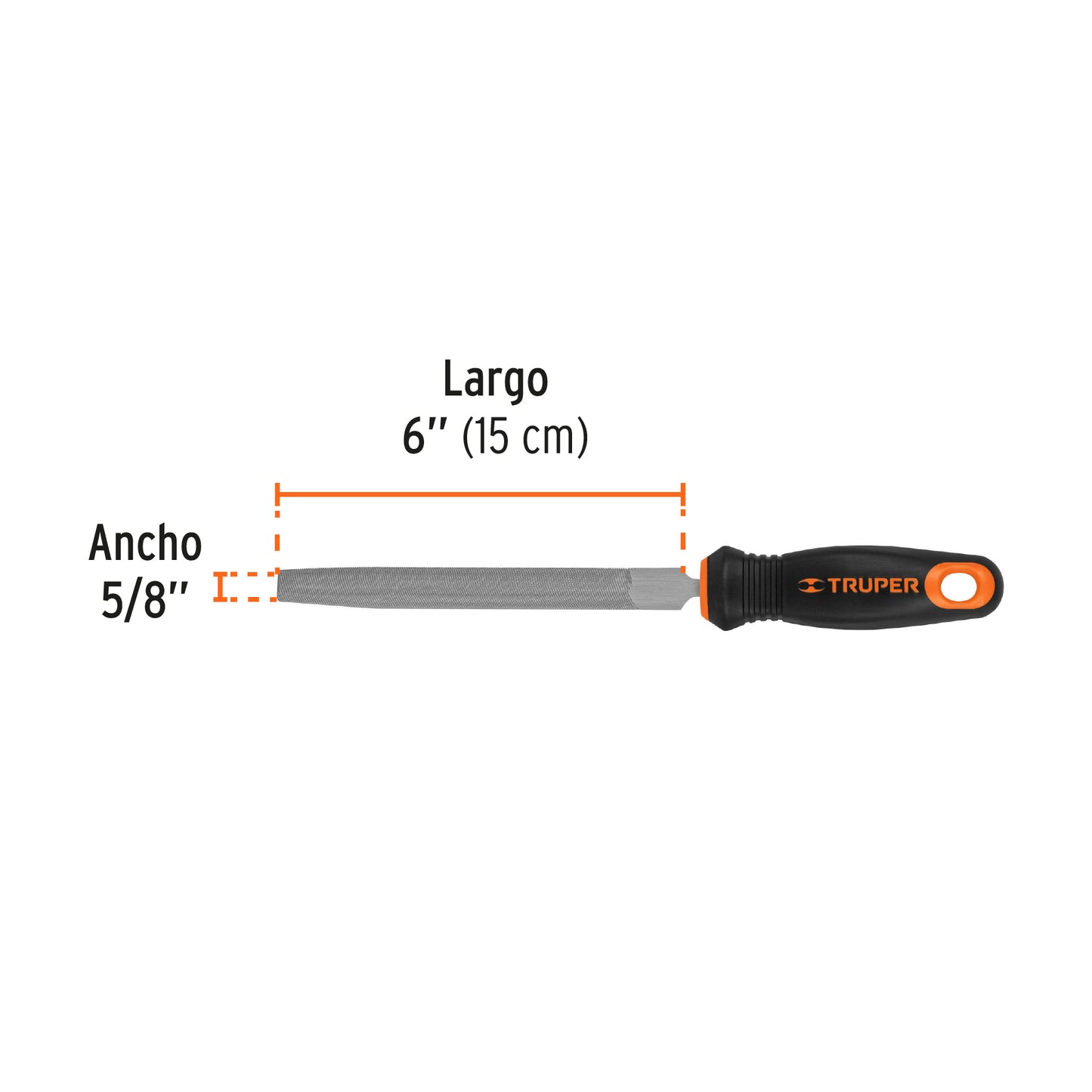 LIMA MEDIA CAÑA 6" TRUPPER, 15317