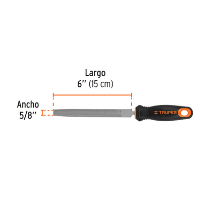 LIMA MEDIA CAÑA 6" TRUPPER, 15317
