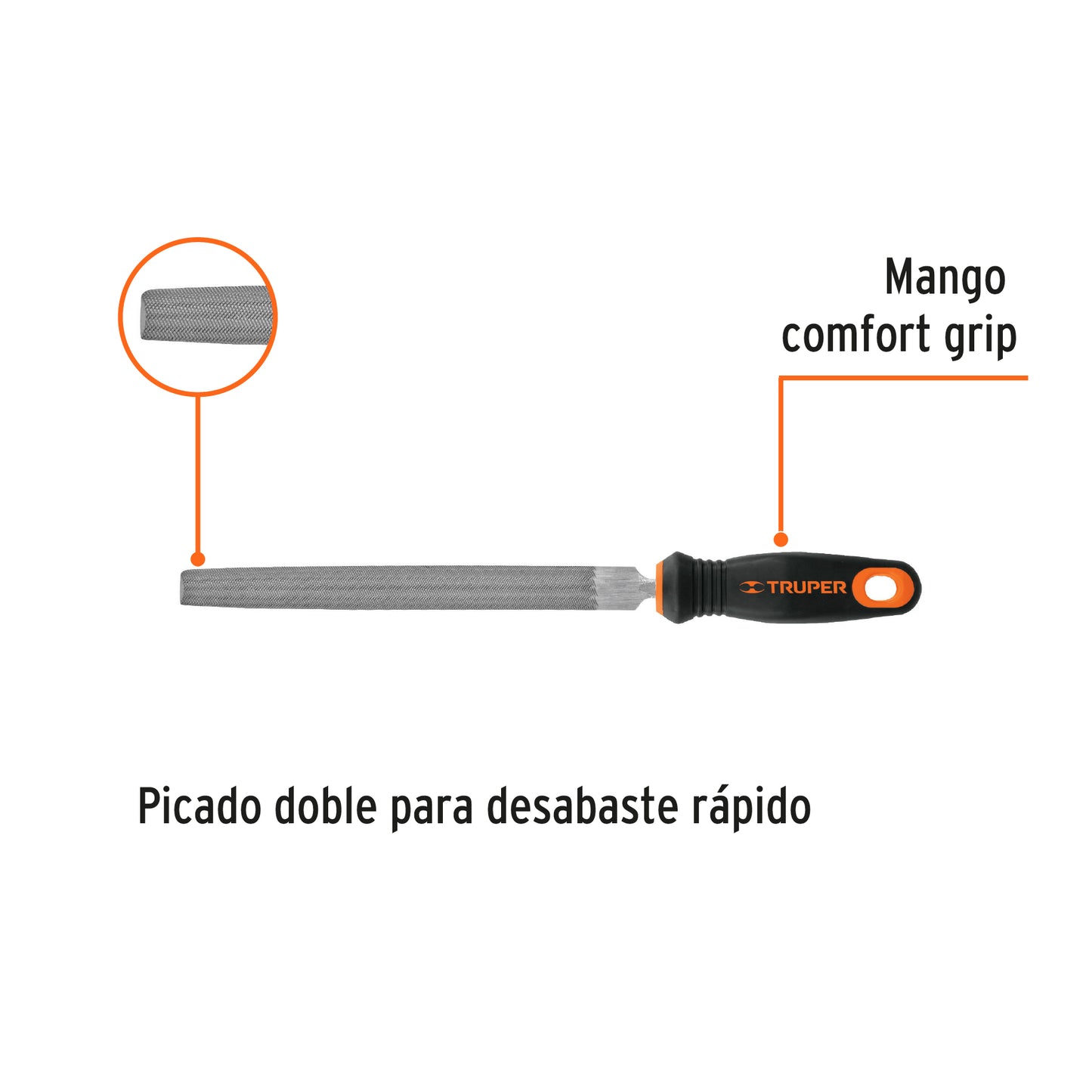 LIMA MEDIA CAÑA 8" TRUPPER, 15318