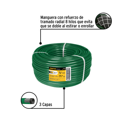 ROLLO MANGUERA PRETUL 25046 X 100 MTS