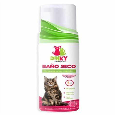 DINKY BAÑO SECO PARA GATOS X 200 ML