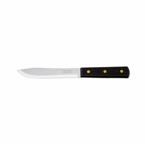 CUCHILLO DE COCINA TRAMONTINA CON LAMINA EN ACERO INOXIDABLE Y MANGO DE POLIPROPILENO NEGRO