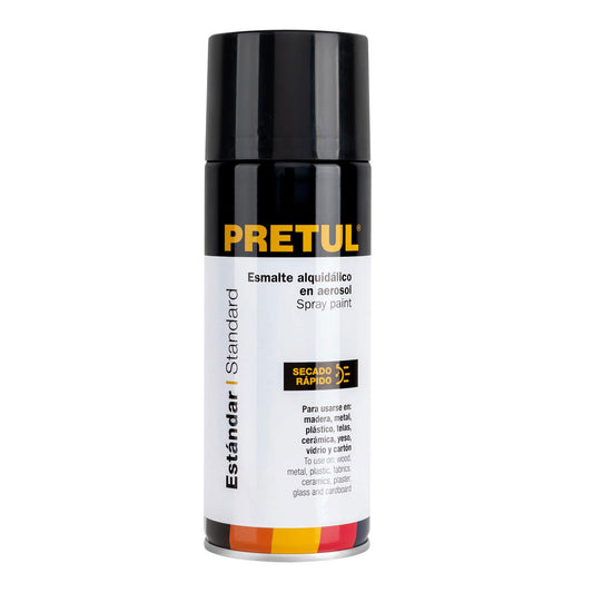 PRETUL GLÄNZENDE SCHWARZE AEROSOLLACKE 27170