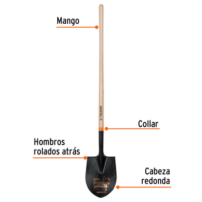 PALA REDONDA T 2000 MANGO LARGO 10604