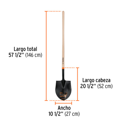 PALA REDONDA MANGO MADERA 10605
