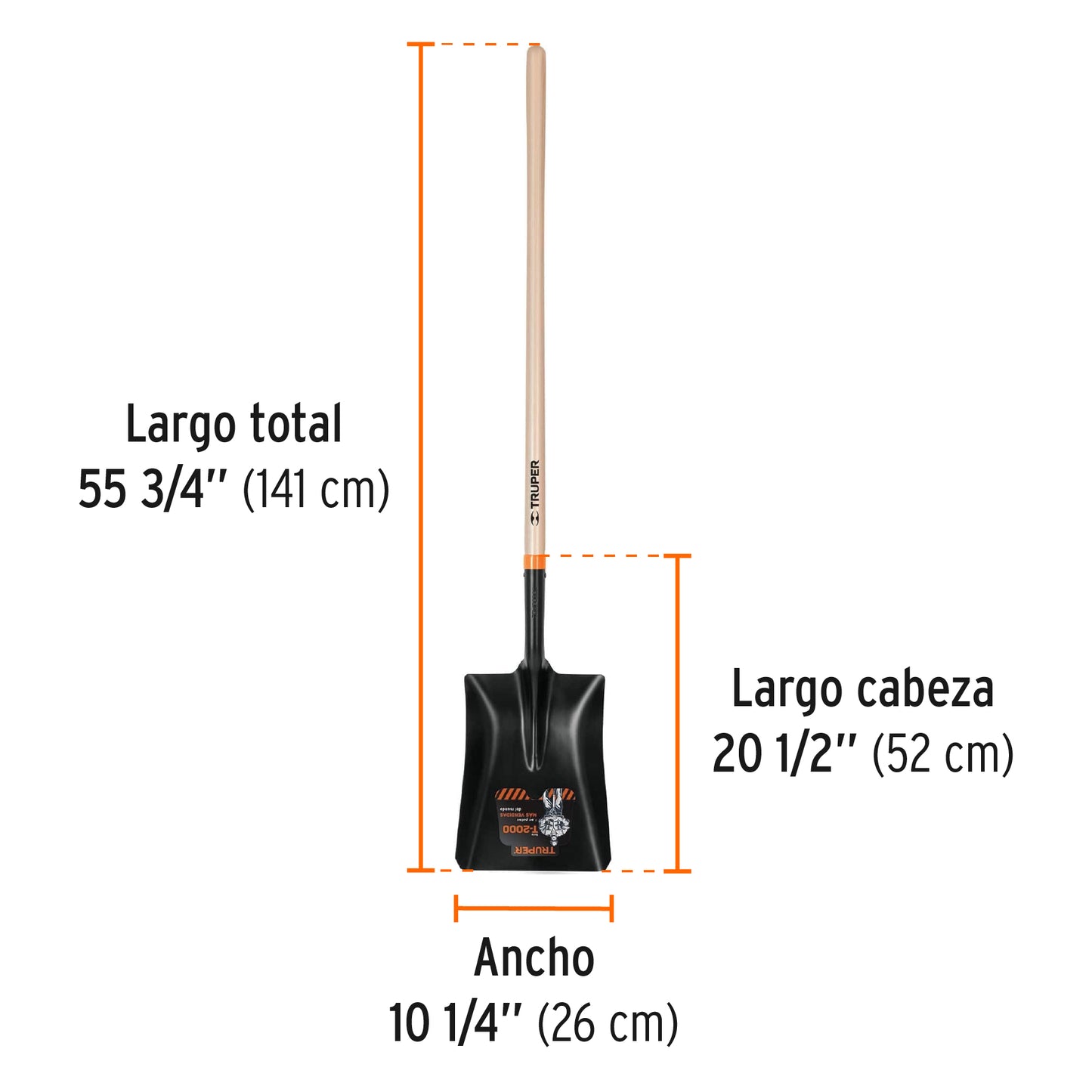 PALA CUADRADA MANGO MADERA 11391