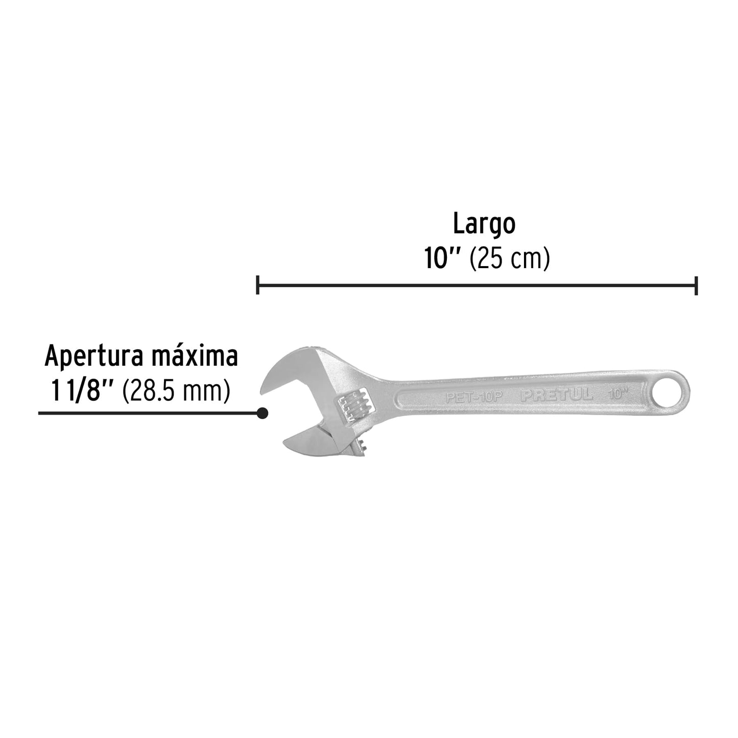 LLAVE EXPANSIVA  10 PULG PRETUL 21816