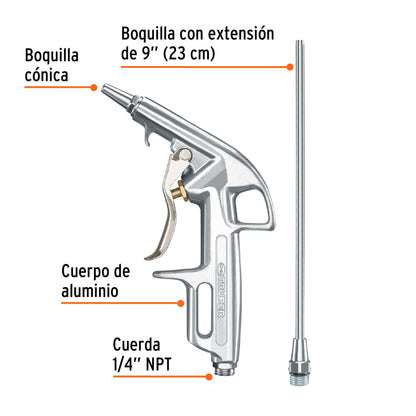 PISTOLA SOPLETEAR  2 BOQUILAS TRUPPER 10647
