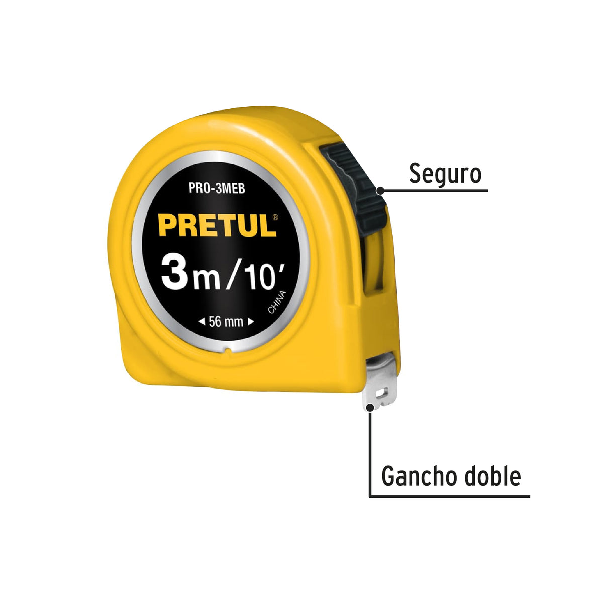 FLEXÓMETRO AMARILLO 3M CINTA 13MM 21605