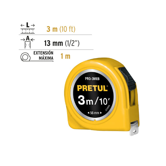 FLEXÓMETRO AMARILLO 3M CINTA 13MM 21605