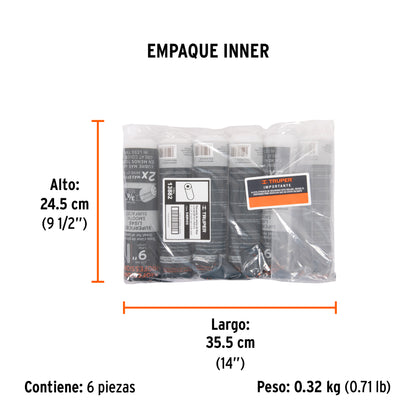 FELPA PARA RODILLO 9" X 3/8" SUP LISAS 13882