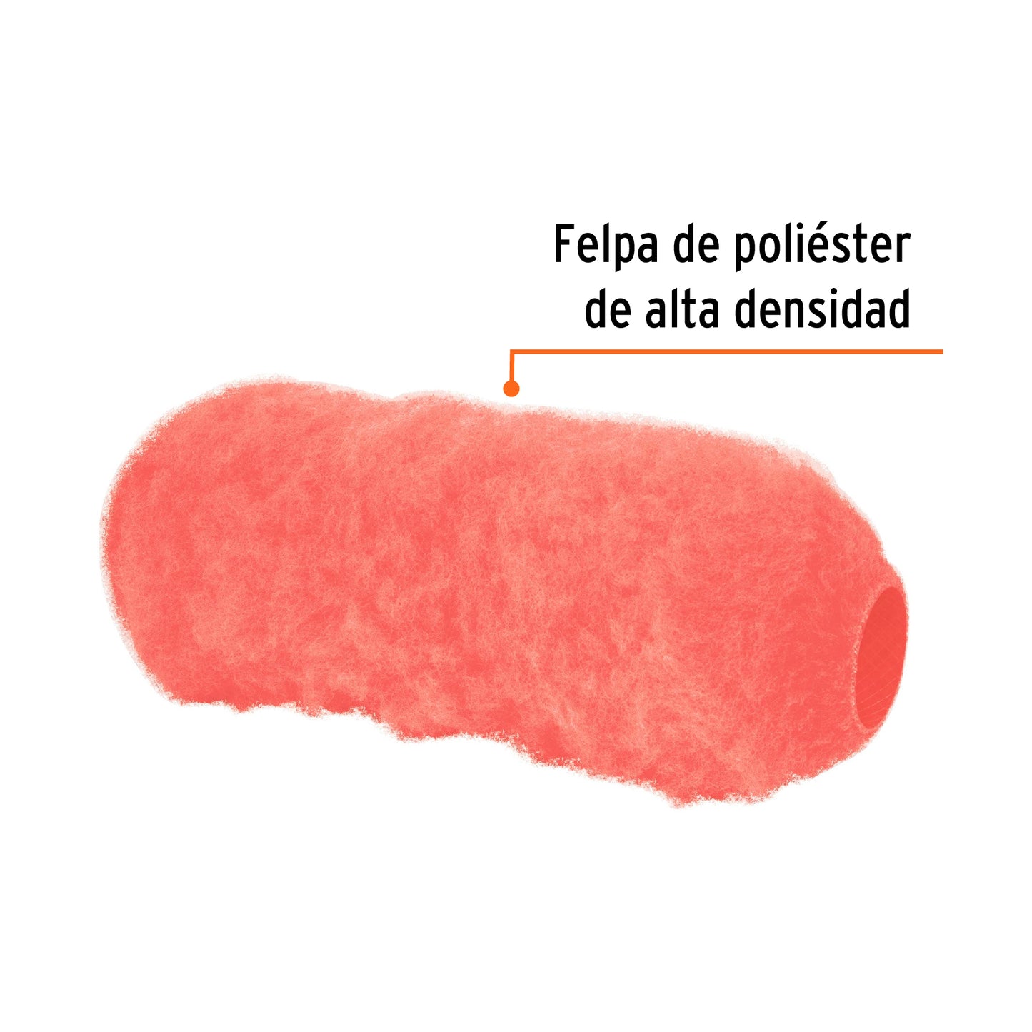 FELPA PARA RODILLO 9"X 1-1/4" SUP EXTRA RUGOSO 13891