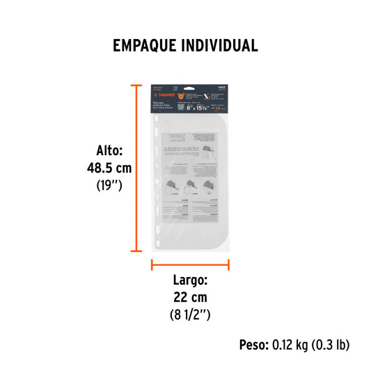 REPUESTO PARA PROTECTOR FACIAL TRUPER 14222