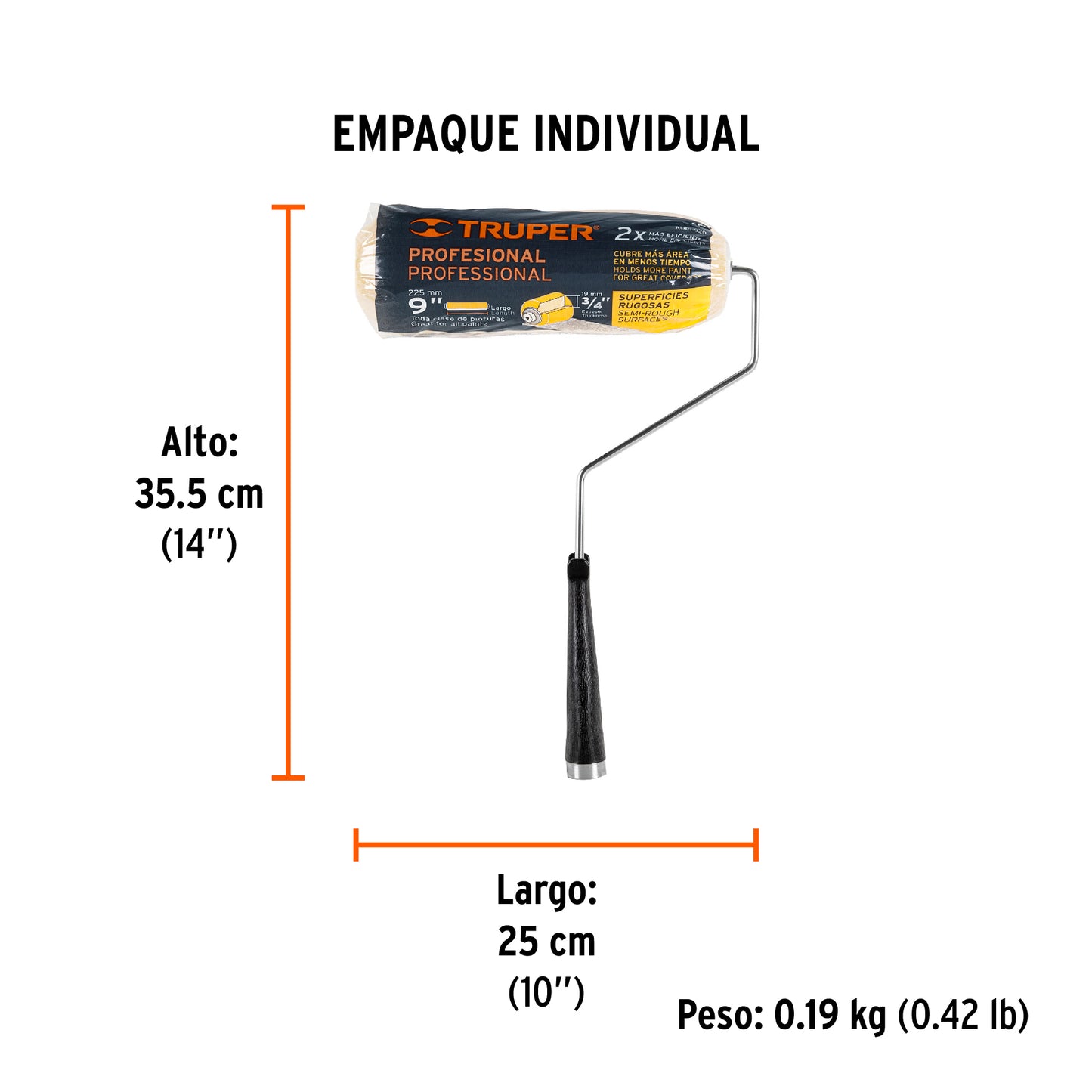 RODILLO PARA PINTAR FELPA SUP RUGOSA 13877