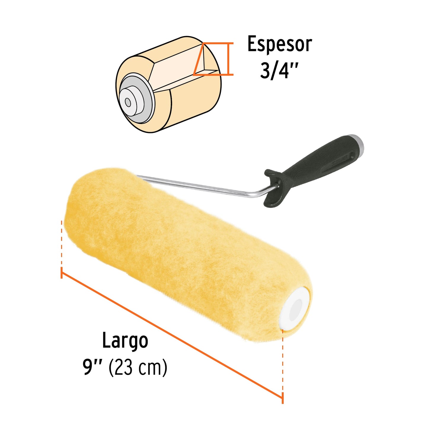 RODILLO PARA PINTAR FELPA SUP RUGOSA 13877