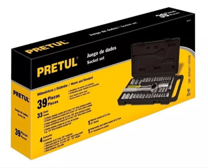 JUEGO 39  HERRAMIENTA 1/4 PULG - 3/8 24220