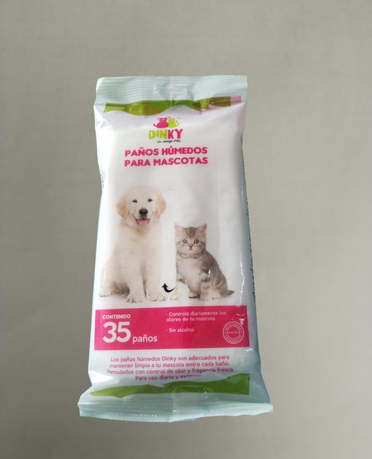 DINKY PAÑOS HÚMEDOS MASCOTAS