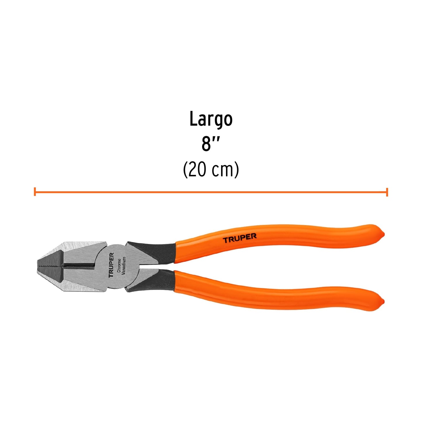 ALICATE PARA ELECTRICISTA CABEZA CUADRADA 8 17304