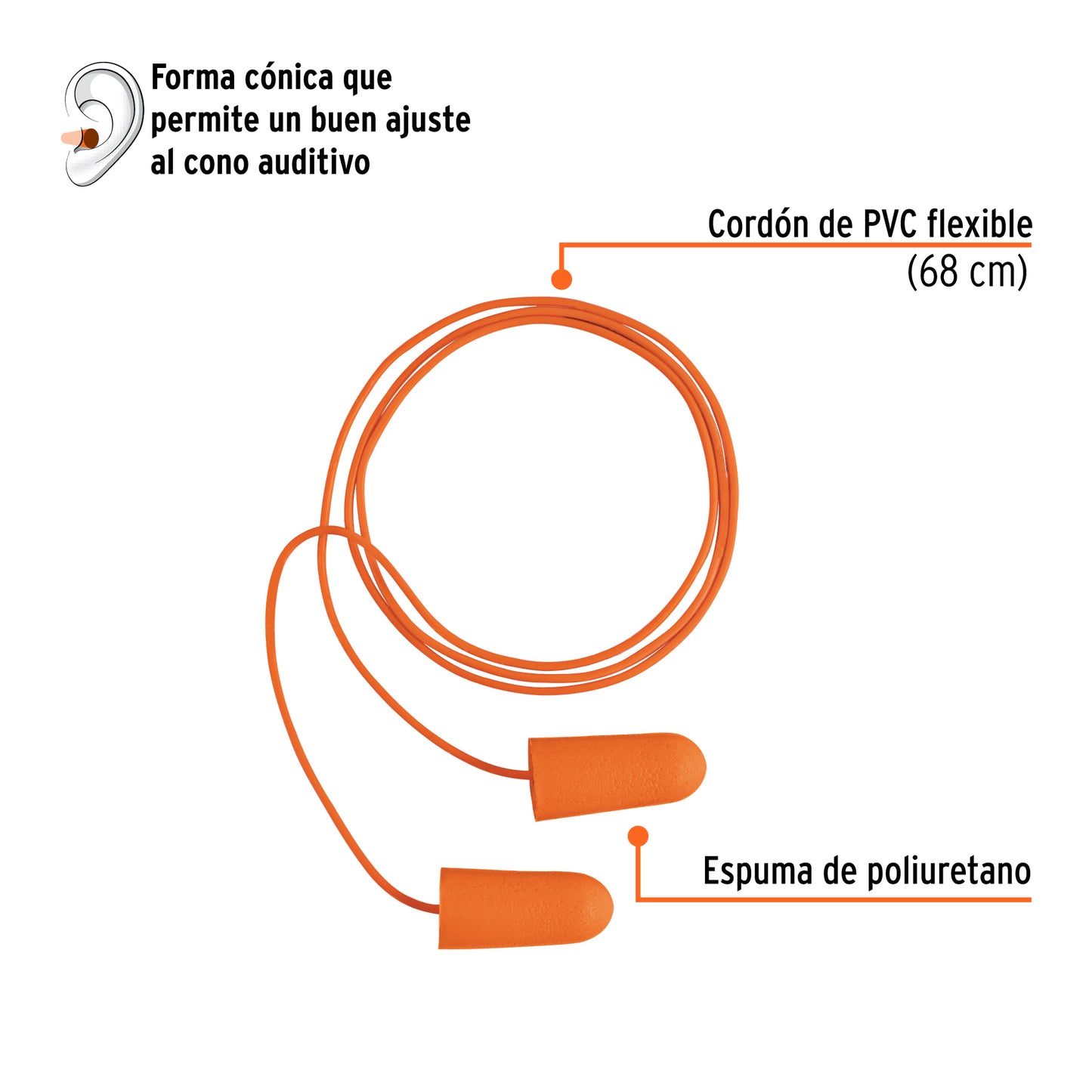 TAPON PARA OIDO DESECHABLE 14223