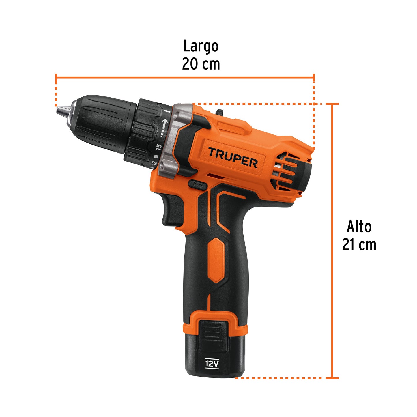 TALADRO COMPACTO INALÁMBRICO 12 V TRUPER 18653