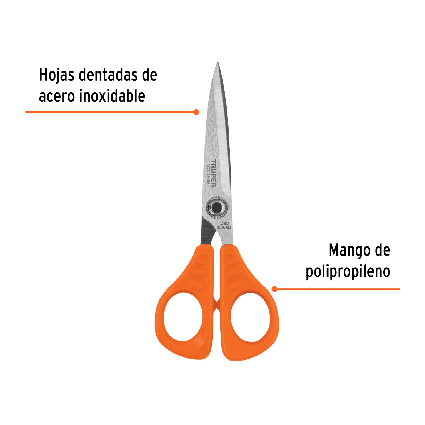 TIJERA 6 1/2 PUL PARA OFICINA TRUPPER 18498