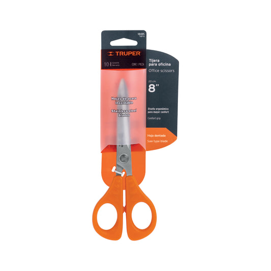 TIJERA ACERO INOX 8 PUL OFICINA TRUPPER  18485