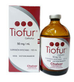 TIOFUR X 50 ML CHALVER (CEFTIOFUR)