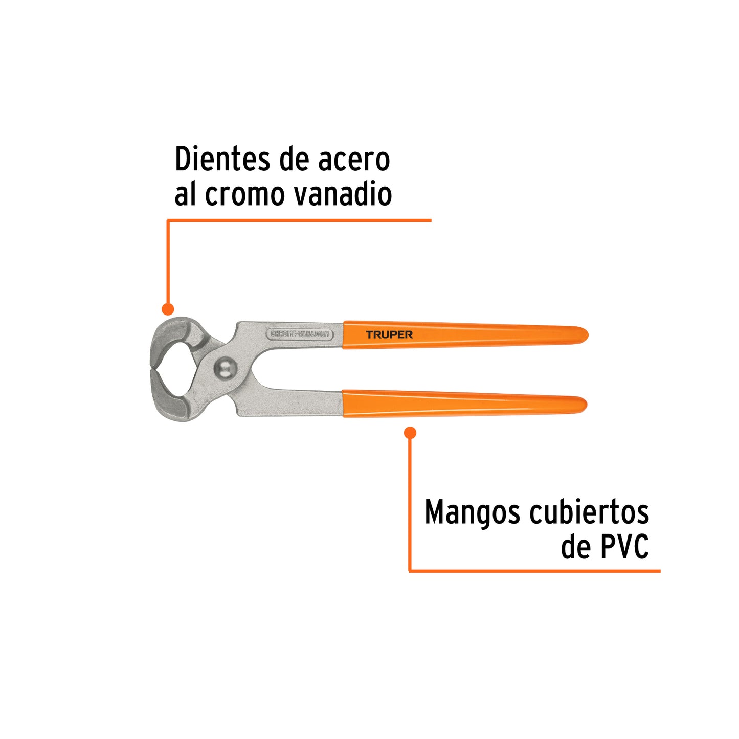 TENAZA SACACLAVOS PARA CARPINTERO 10" TRUPER 17386