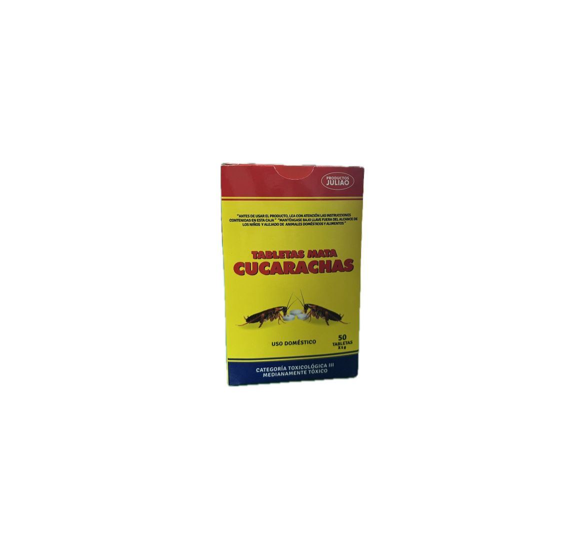 TABLETA MATA CUCARACHAS 50 GR JULIAO