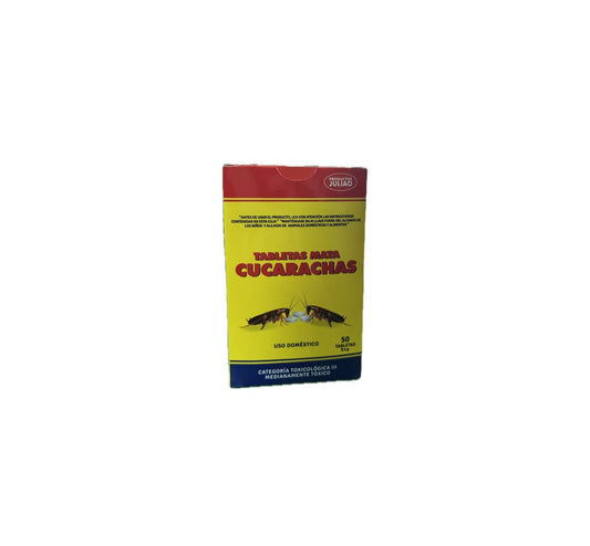 TABLETA MATA CUCARACHAS 50 GR JULIAO