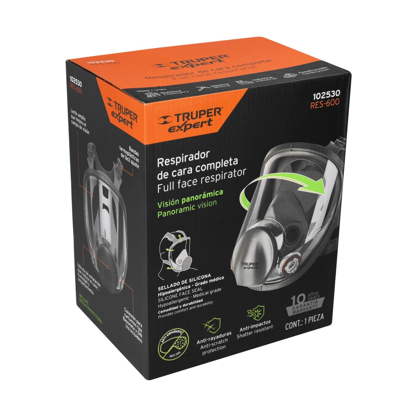 RESPIRADOR DE CARA COMPLETA TRUPER 102530