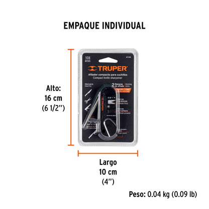 AFILADOR DE CUCHILLOS, DE BOLSILLO TRUPER 14016